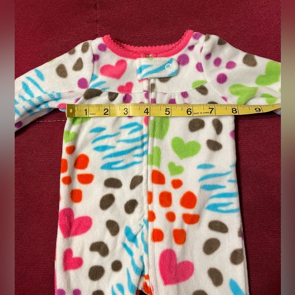 Koala Baby White Footed Sleeper with Colorful Heart/Dots/Zigzag Pattern - Picture 5 of 6